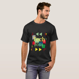 T-shirt Citation technique avec Arrière - plan Abstrait co
