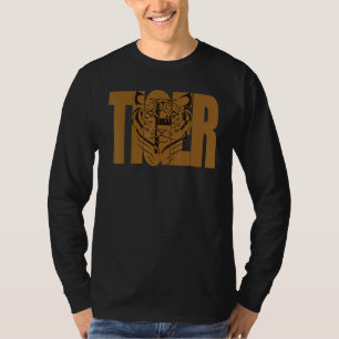 T-shirt Citation Tigre Mignonne Avec Tiger Gros Chat Visag