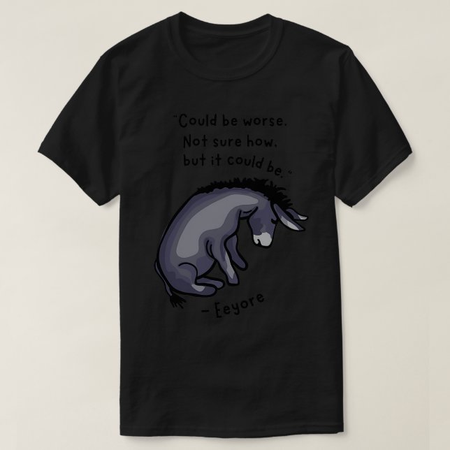 T-shirt Citation triste Eeyore (Design devant)