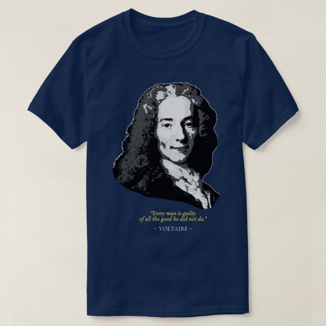 T-shirt Citation Voltaire 1 (Design devant)