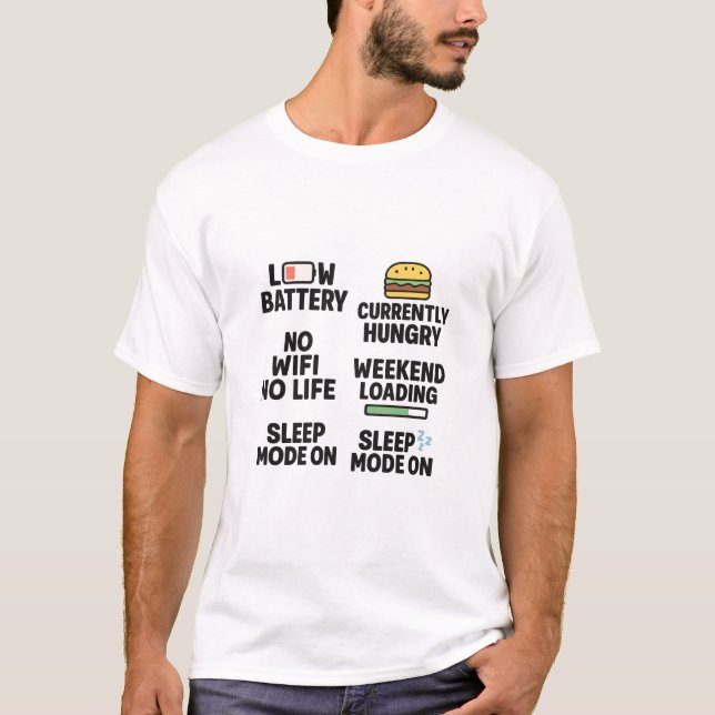T-shirt Citations amusantes de vie relative Mug (Devant)