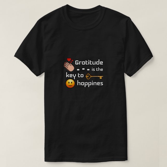 T-shirt Citations de gratitude (Design devant)