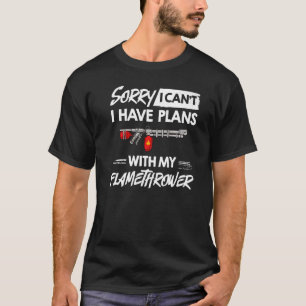 T-shirt Citations de l'arme à feu lance-flammes Citations