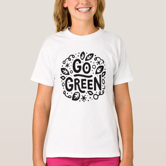 T-shirt Citations de l'écologie devenez écolo (Devant)
