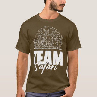 T-shirt Citations de l'équipe Safari Wildlife Jungle pour