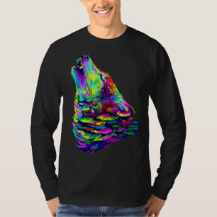T-shirt Citations de loup sauvage Graphisme Tee - shirt pe