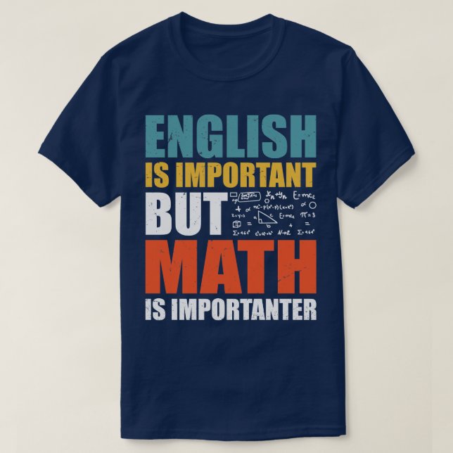 T-shirt Citations de maths amusantes (Design devant)