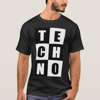 T-shirt citations de musique techno amis