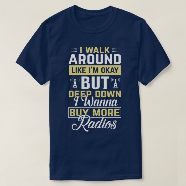 T-shirt Citations de radio de jambon (Design devant)