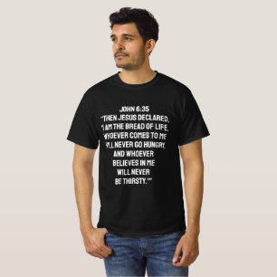 T-Shirt CITATIONS DE VERSETS DE LA BIBLE RELIGION