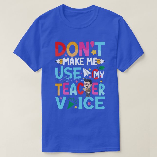 T-shirt Citations d'enseignant amusantes (Design devant)
