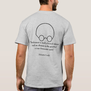 T-shirt Citations d'un dirigeant avisé, "Intolérance..." B