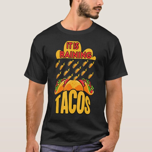 T-shirt citations Il pleut Tacos journée nationale 1 (Devant)