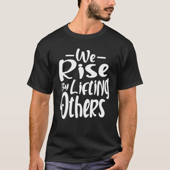 T-shirt Citations Inspirationnelles Que Nous Augmentons En (Devant)