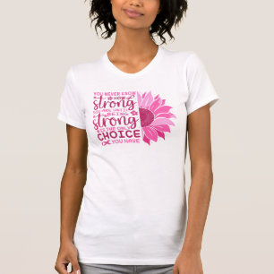 T-shirt Citations Motivation du cancer du sein