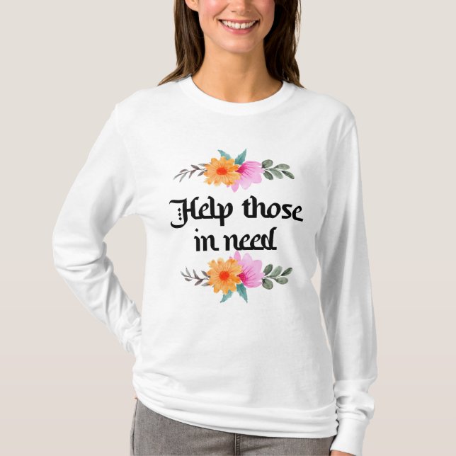 T-shirt Citations Typographie Base Long Sleeve (Devant)