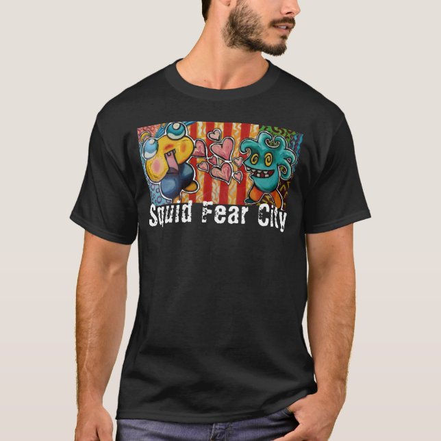 T-shirt Cité graphique de la peur des calmar Tee (Devant)
