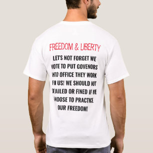 T-SHIRT CITE "LIBERTÉ ET LIBERTÉ" COVID19 PANDÉMIE 2020
