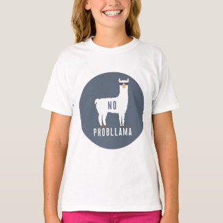 T-shirt CITER LA LAMA BLANCHE AUCUN cercle PROBLAMMA