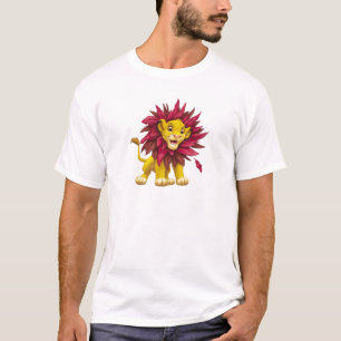 T-shirt Citerne à cubes du Roi Lion Simba des feuilles ro