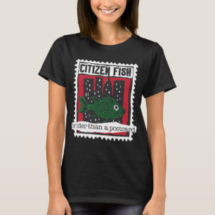 T-shirt Citizen Fish Plus Large Qu'une Carte Postale