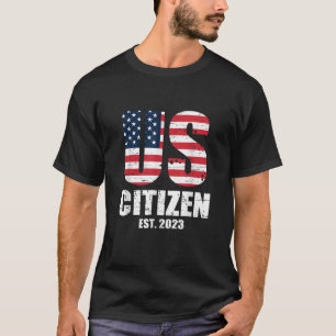 T-shirt Citoyen américain 2023 Amérique indigène USA Immig