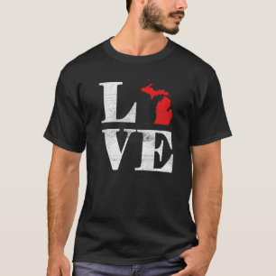 T-shirt Citoyen américain fier Drapeau de l'État Carte du