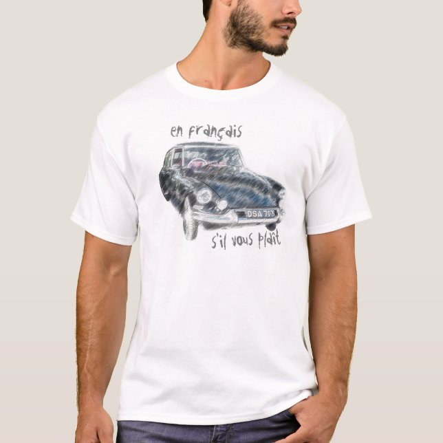 T-shirt Citroen DS - Classique (Devant)
