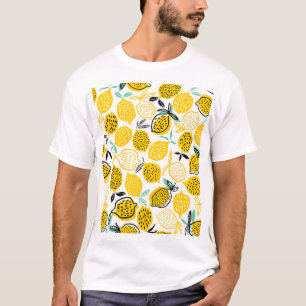 T-shirt Citron Design été Illustration Vintage