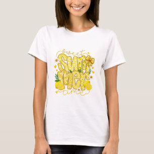 T-shirt Citron doux d'été jaune aquarelle citron