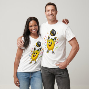 T-shirt Citron drôle de dessin animé de musculation Gym Wo