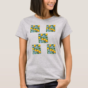 T-shirt citron et feuille
