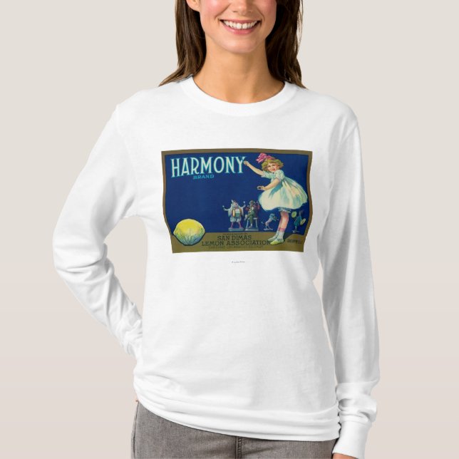T-shirt Citron LabelSan Dimas, CA d'harmonie (Devant)