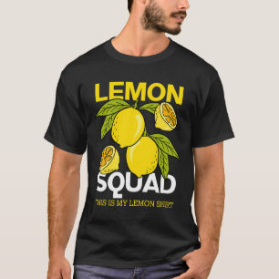 T-shirt Citron Squad Lemonade Fruits d'été Jus