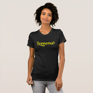 T-shirt Citrons jaunes Graphique de type rétro Mode fraîch