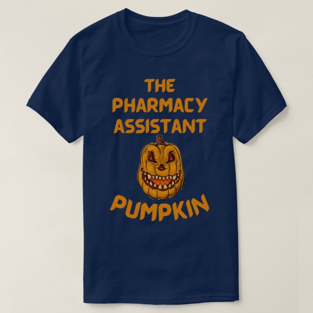 T-shirt Citrouille adjoint en pharmacie Funny Halloween Co (Design devant)