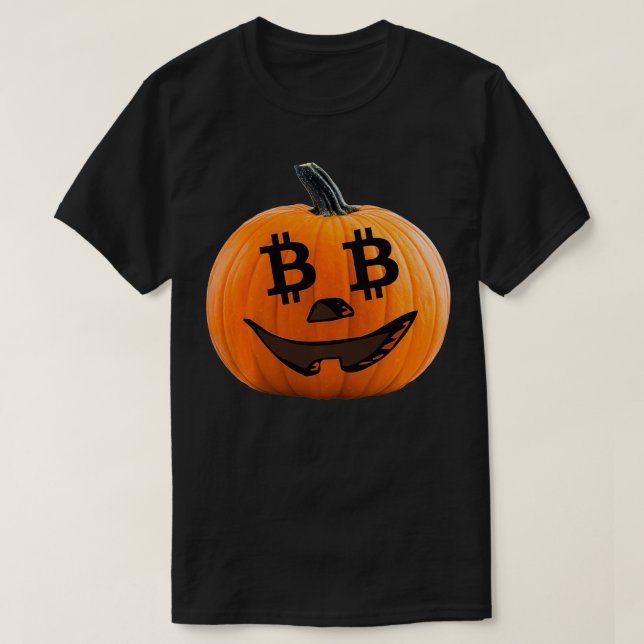 T-shirt Citrouille Bitcoin (Design devant)