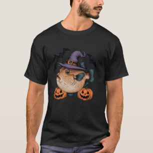 T-shirt Citrouille chauve-souris sorcière poisson-globe Ha