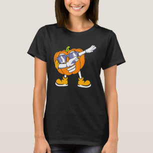 T-shirt Citrouille Dabbing Tête Halloween