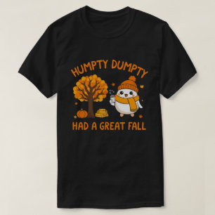 T-shirt Citrouille de caractères d'oeuf mou Automne Automn