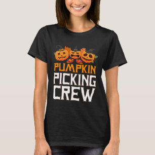 T-shirt Citrouille de cueillette Crew Halloween Famille Co