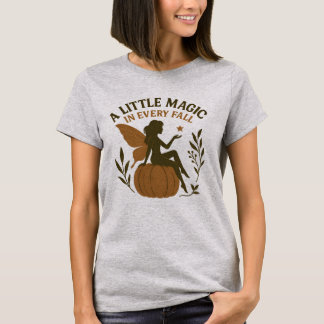 T-shirt Citrouille de fées d'automne - "Un peu de magie à 