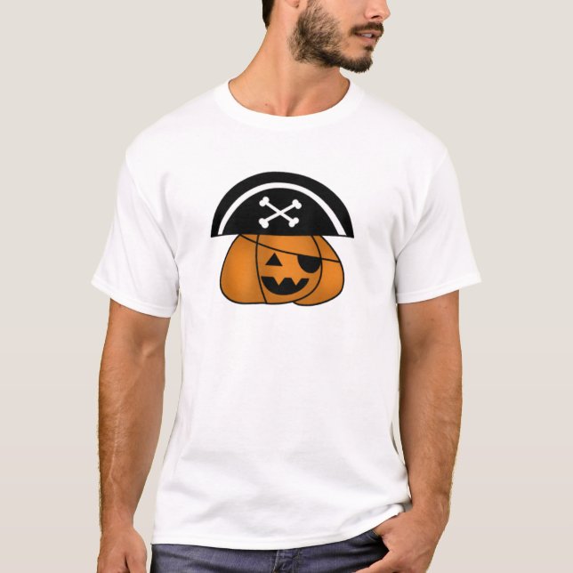 T-shirt Citrouille de pirate (Devant)
