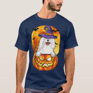 T-shirt Citrouille de sorcière Komondor Halloween Amoureux
