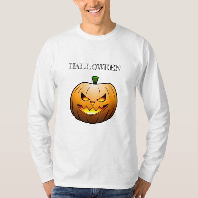 T-shirt Citrouille d'Halloween (Devant)