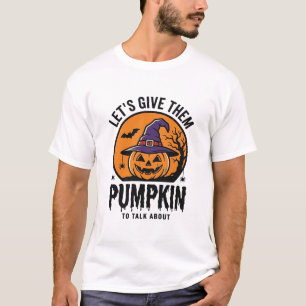 T-shirt Citrouille d'Halloween Chapeau de Sorcière Drôle É