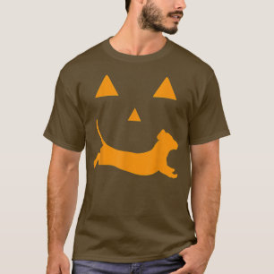 T-shirt Citrouille d'Halloween Dachshund Jacko lantern