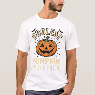 T-shirt Citrouille d'Halloween la plus cool du jardin Vint