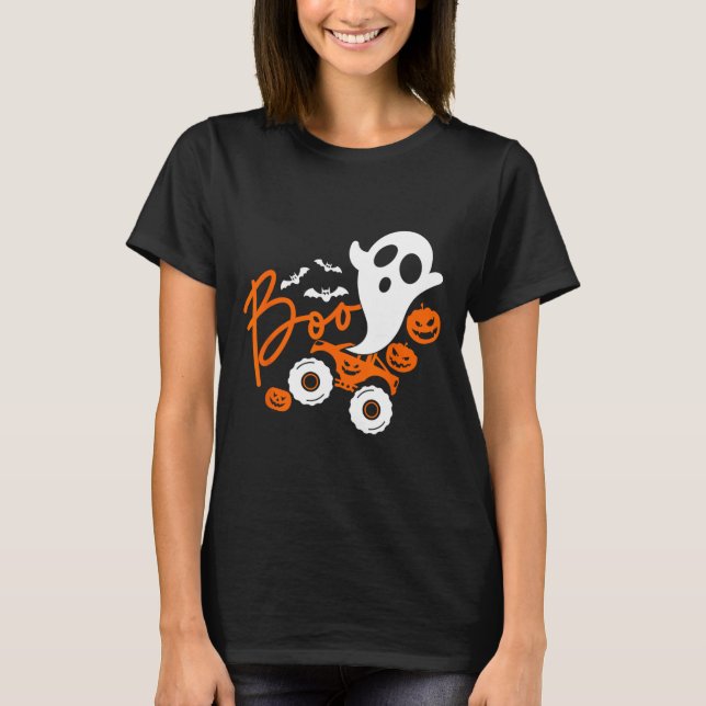 T-shirt Citrouille d'Halloween Monster du camion de l'hôte (Devant)