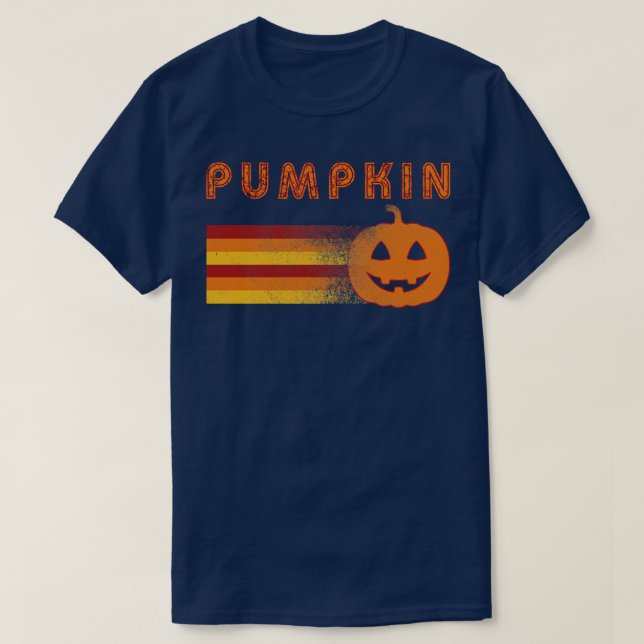 T-shirt Citrouille d'Halloween Rétro Vintage (Design devant)